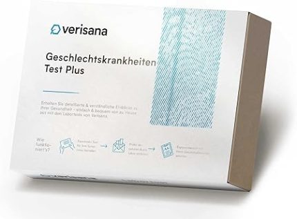 STDs Test Plus for Men - Comprehensive STI Urine Test for 8 of the Most Common Sexually Transmitted Infections - Fast, Easy & Discreet from Home - Verisana